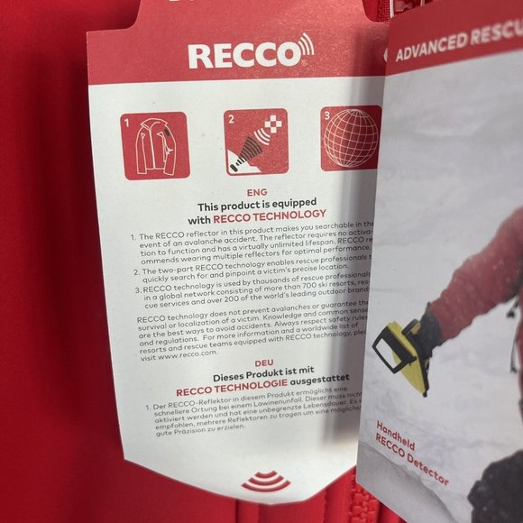 Athleta RECCO Rescue Technology Down Ski Puffer Jacket Coat Womens Medium NWT - Picture 7 of 16